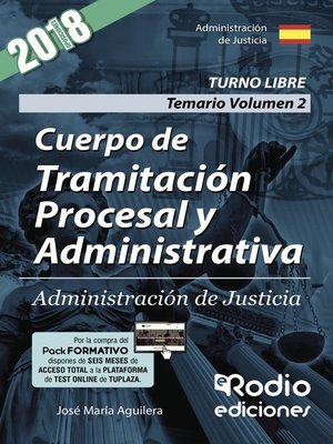 cover image of Cuerpo de Tramitación Procesal y Administrativa. Administración de Justicia. Temario. Volumen 2